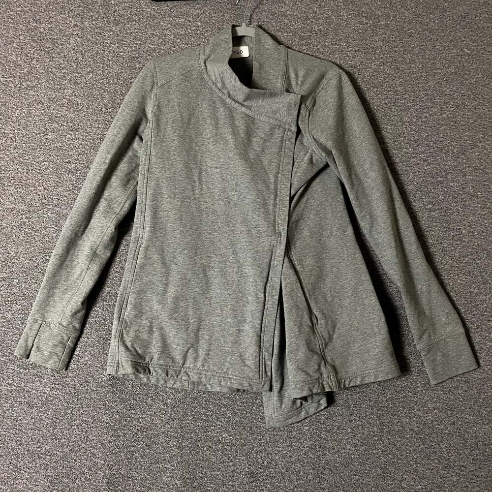 Lululemon Women’s Size 10 Gray Long Sleeve Moto Sweater Wrap